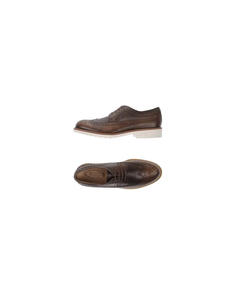 TOD'S SCHUHE - Schnürschuheauf YOOX.COM Dunkelbraun