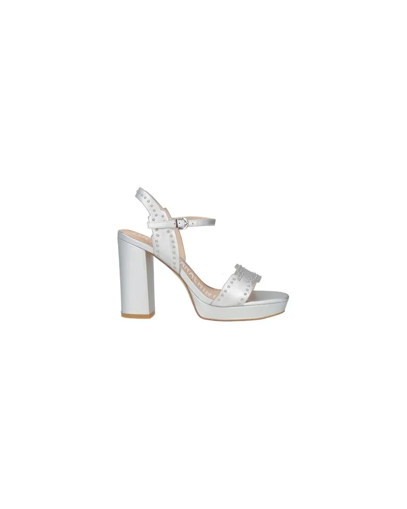 Luciano Barachini SCHUHE - Sandalenauf YOOX.COM Silber