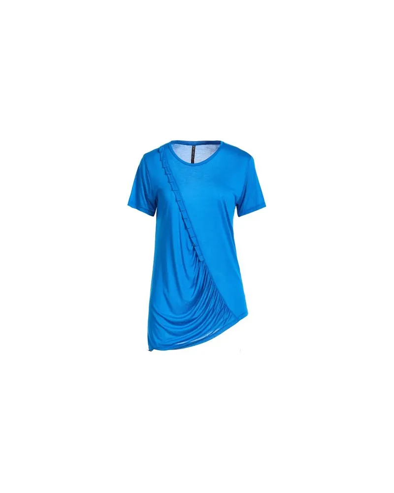 Manila Grace TOPS - T-shirtsauf YOOX.COM Hellblau