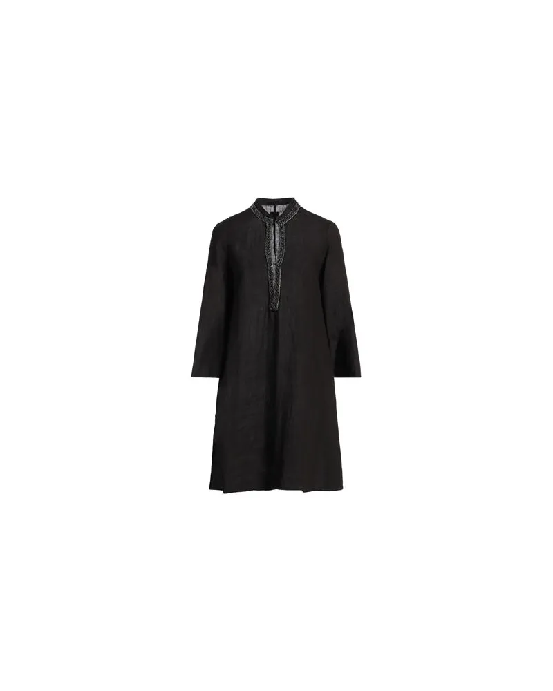 120% Lino KLEIDER - Mini-Kleiderauf YOOX.COM Schwarz