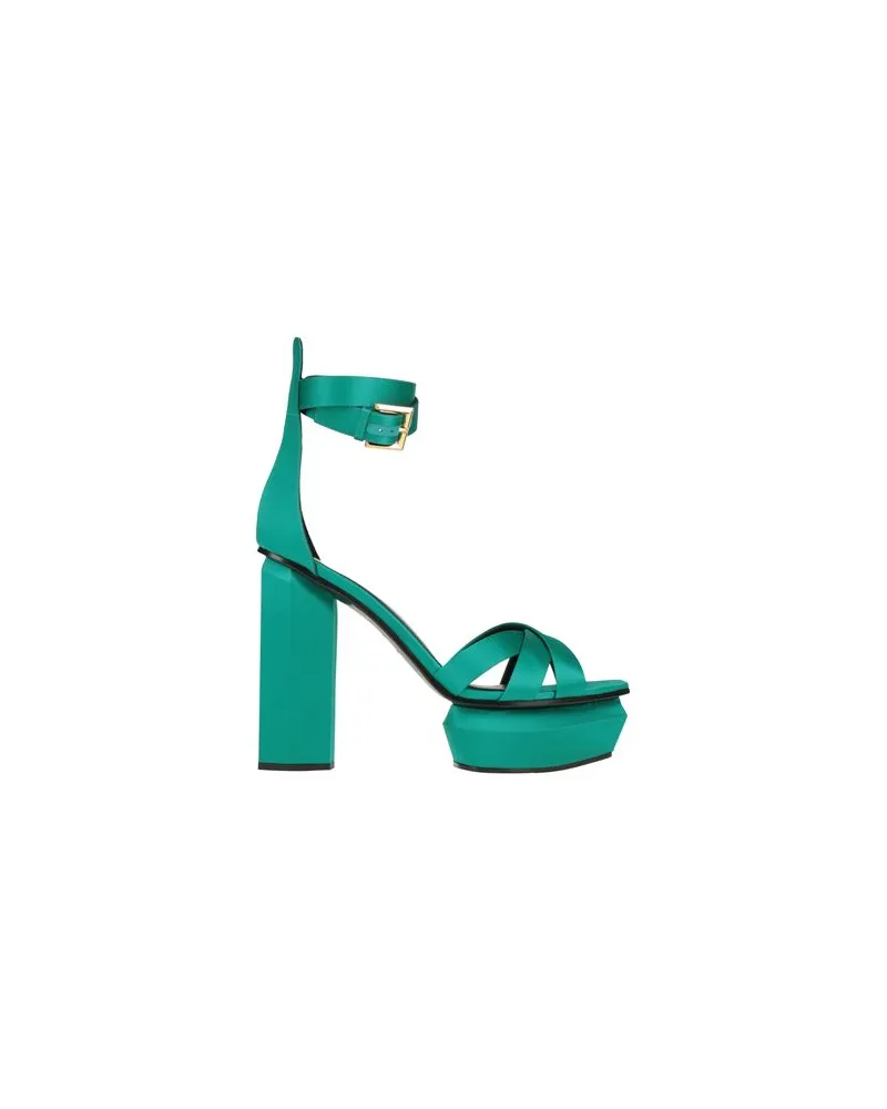 Balmain SCHUHE - Sandalenauf YOOX.COM Smaragdgrün