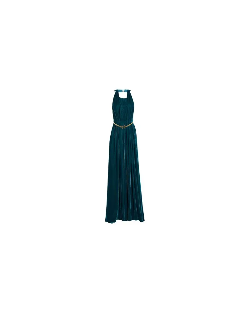 Elisabetta Franchi KLEIDER - Maxi-Kleiderauf YOOX.COM Aquamarin