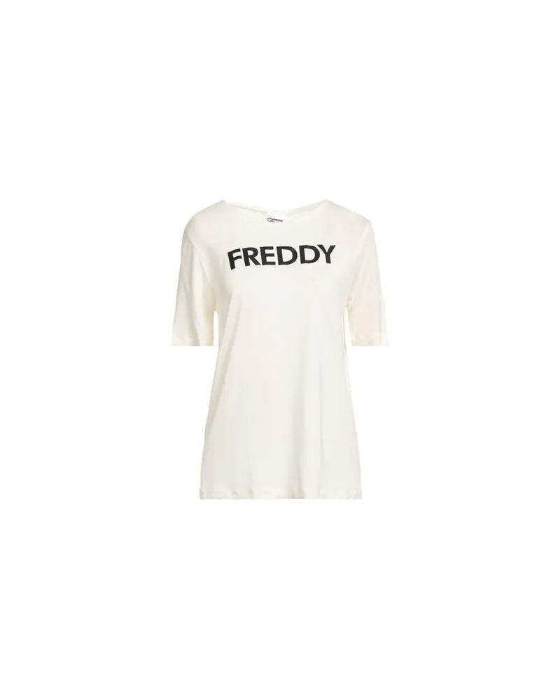 Freddy TOPS - T-shirtsauf YOOX.COM Cremeweiß