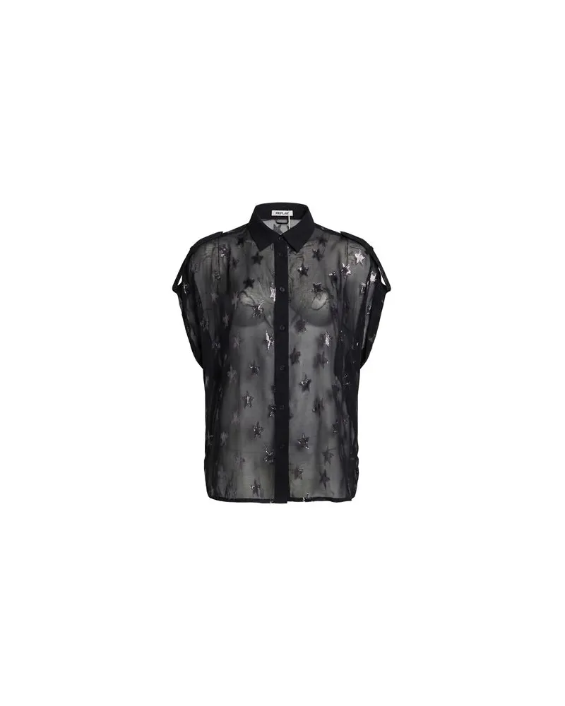 Replay TOPS - Hemdenauf YOOX.COM Schwarz