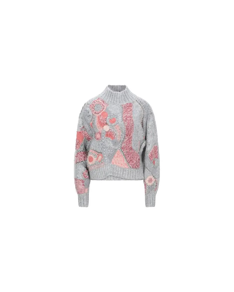 Alberta Ferretti STRICKWAREN - Rollkragenpulloverauf YOOX.COM Hellgrau