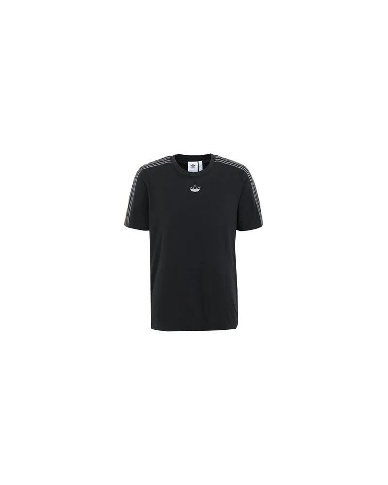 adidas SPRT 3 STRIPE T   - TOPS - T-shirtsauf YOOX.COM Schwarz