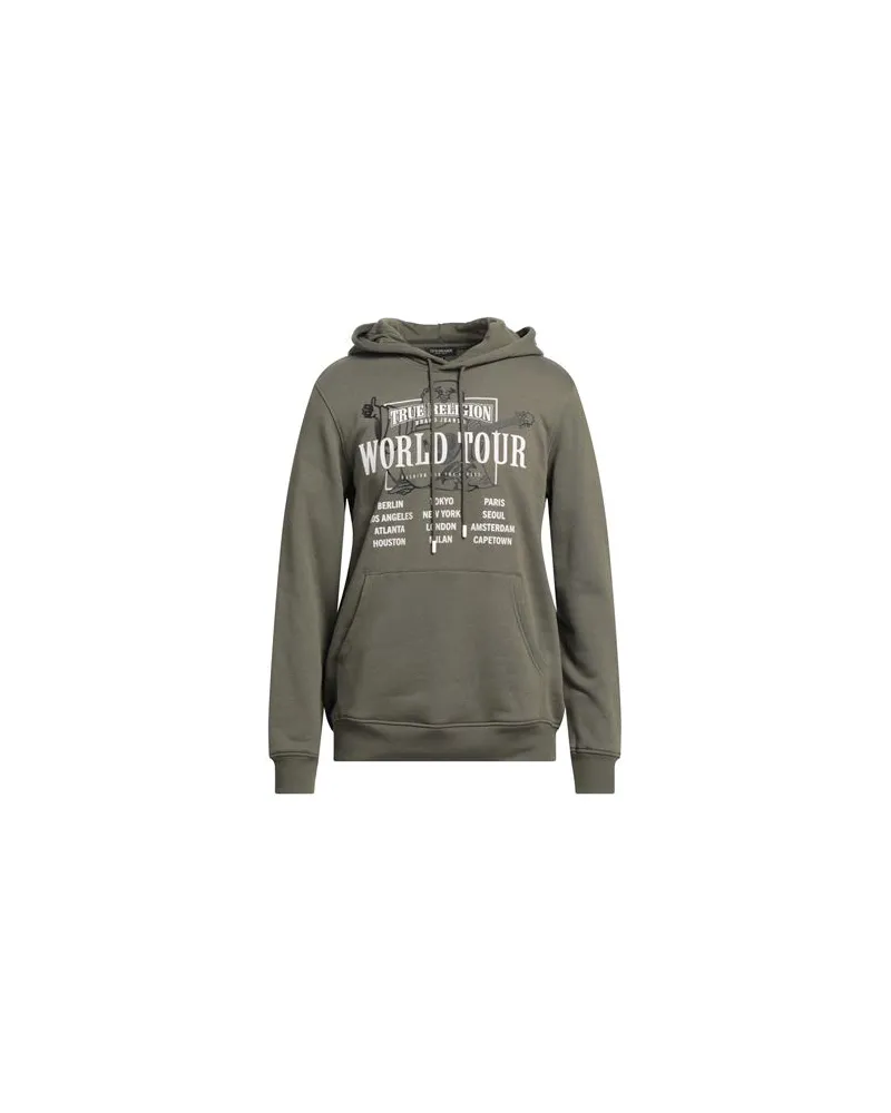 True Religion TOPS - Sweatshirtsauf YOOX.COM Militärgrün