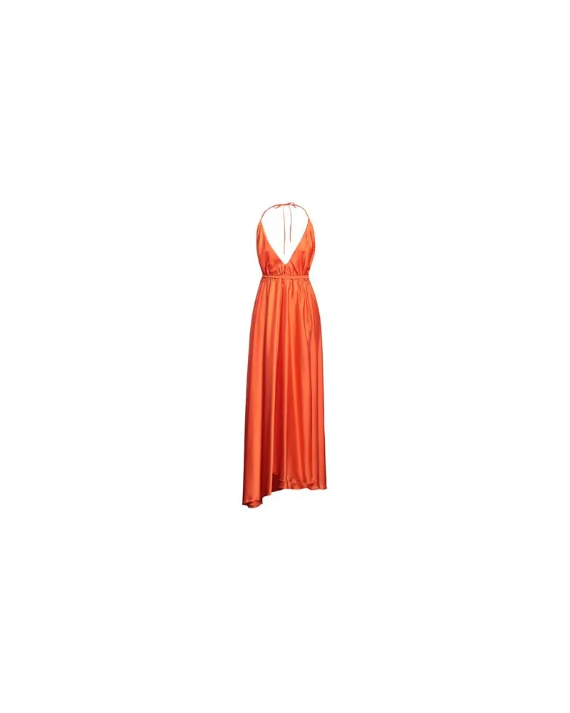 Twenty Four Haitch KLEIDER - Maxi-Kleiderauf YOOX.COM Orange