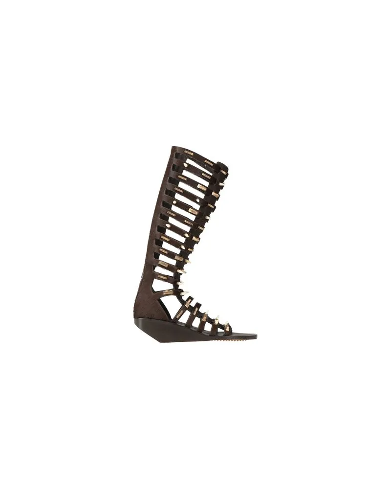 Rick Owens SCHUHE - Sandalenauf YOOX.COM Dunkelbraun