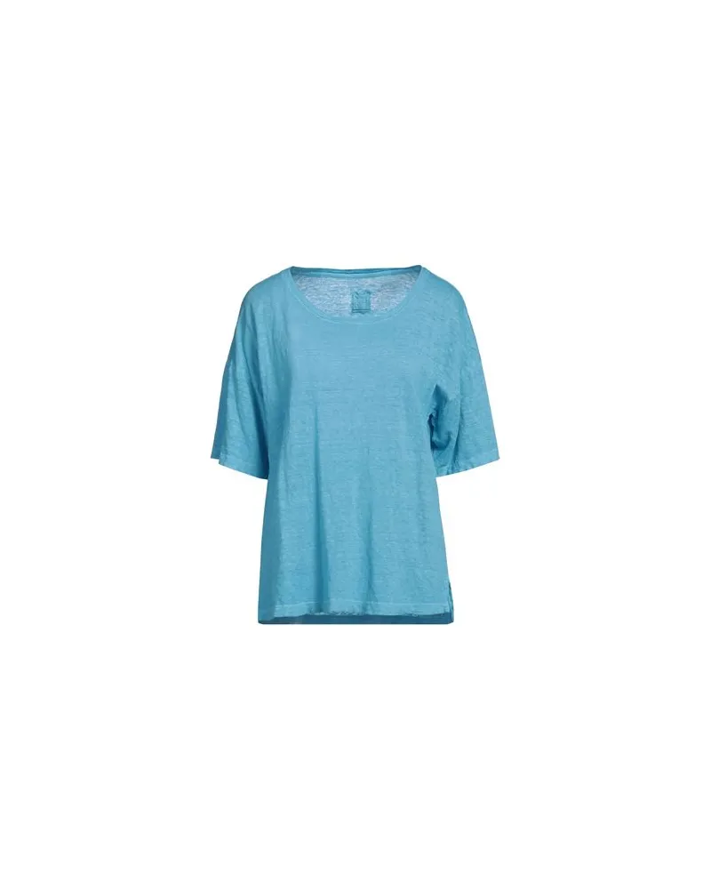 120% Lino TOPS - T-shirtsauf YOOX.COM Azurblau