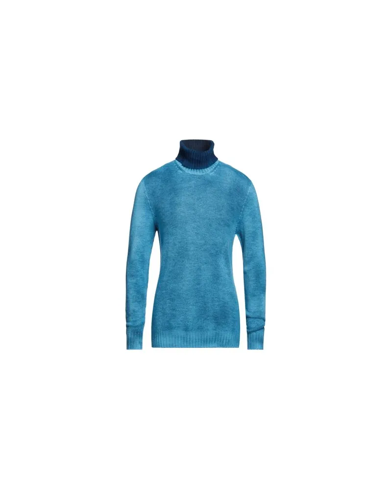 120% Lino STRICKWAREN - Rollkragenpulloverauf YOOX.COM Azurblau