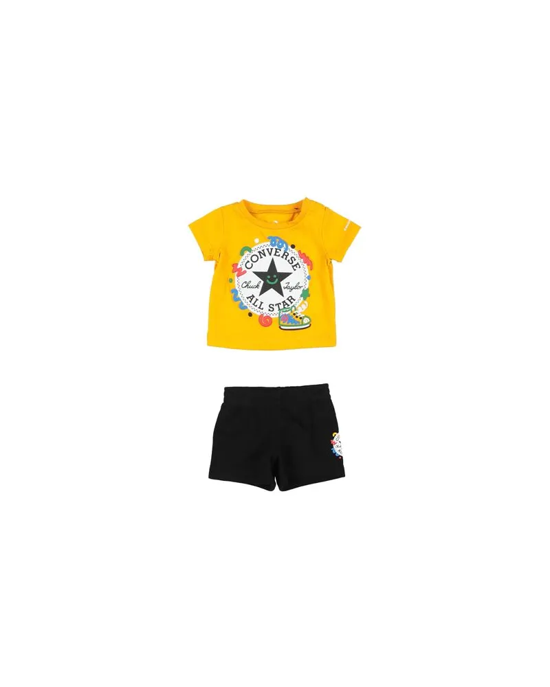 Converse CNVB SQUIGGLE S/S TEE+FT SHORT  - NEUGEBORENE - Babykleidung-Setsauf YOOX.COM Ringelblume