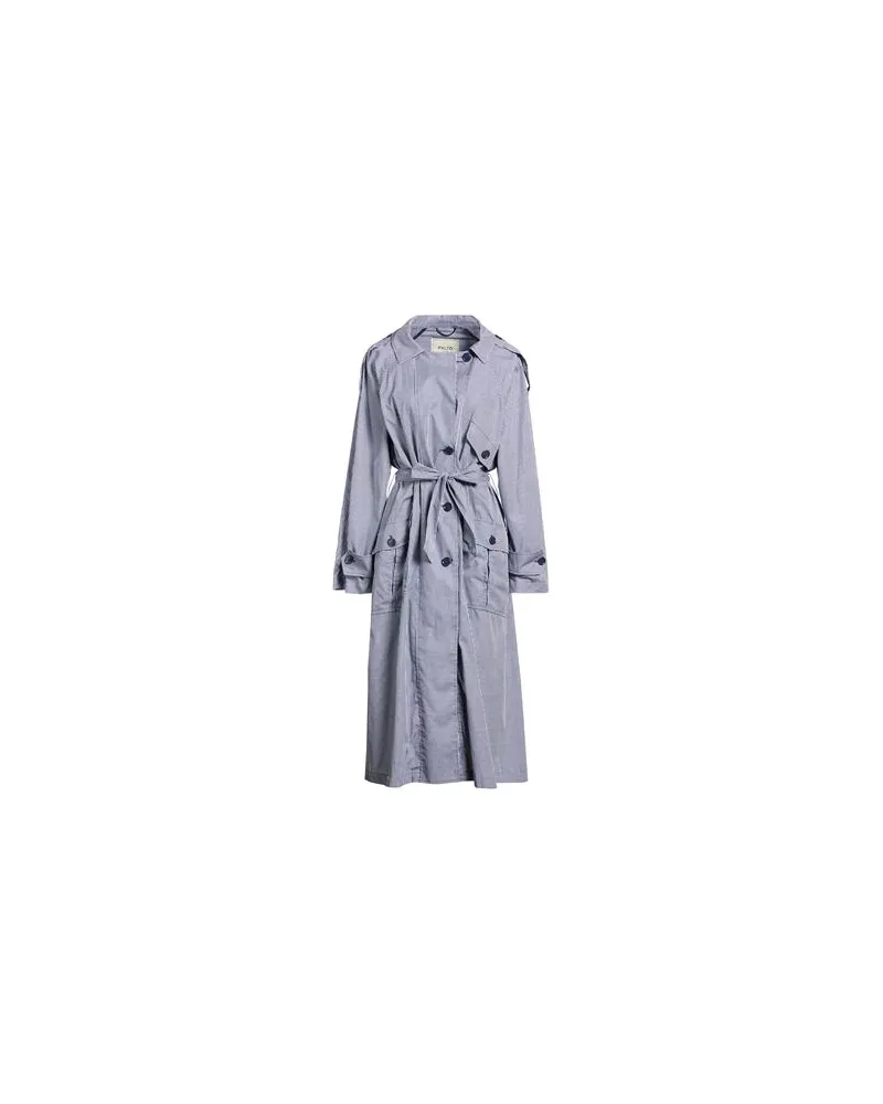 Paltò AZZURRA MICRO VICHY - JACKEN & MÄNTEL - Jacken, Mäntel & Trenchcoatsauf YOOX.COM Marineblau