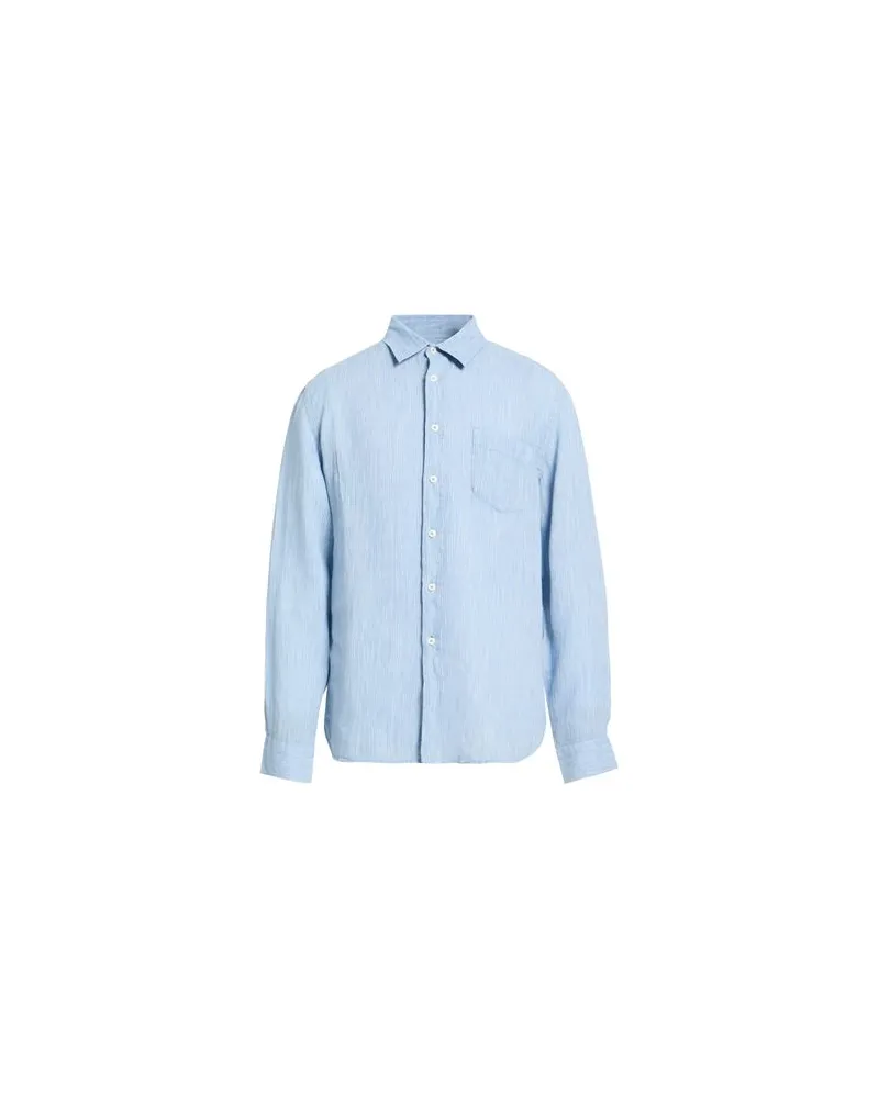 120% Lino TOPS - Hemdenauf YOOX.COM Taubenblau