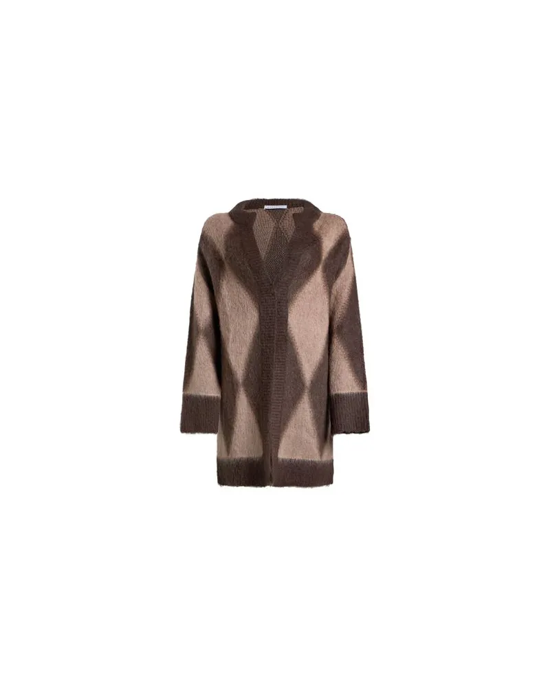 Caractère STRICKWAREN - Strickjackenauf YOOX.COM Braun