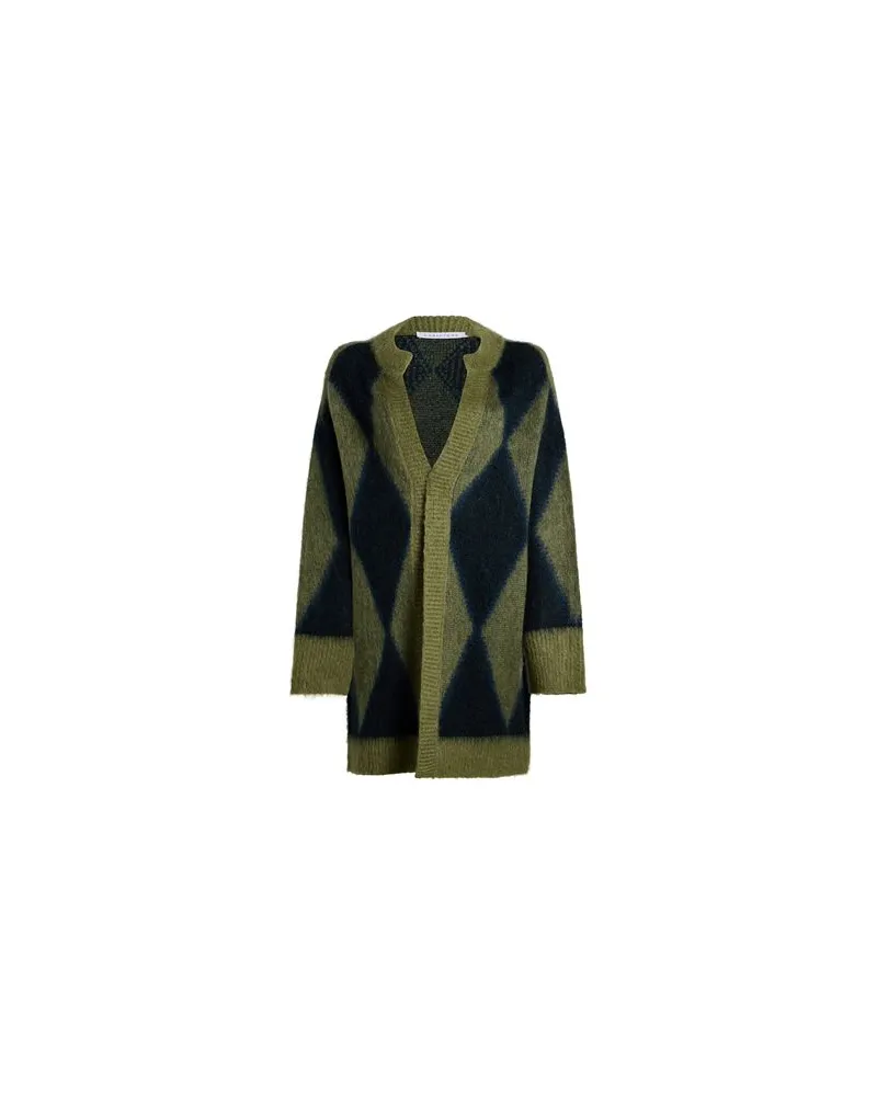 Caractère STRICKWAREN - Strickjackenauf YOOX.COM Salbeigrün