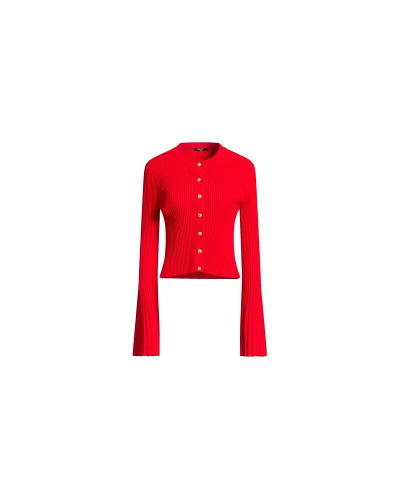 Balmain STRICKWAREN - Strickjackenauf YOOX.COM Rot