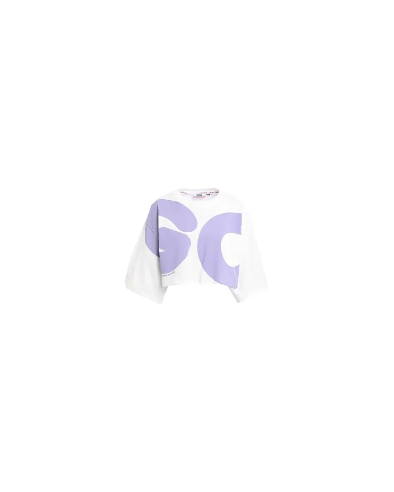 GCDS ANDY LOGO CROP TEE - TOPS - T-shirtsauf YOOX.COM Weiß
