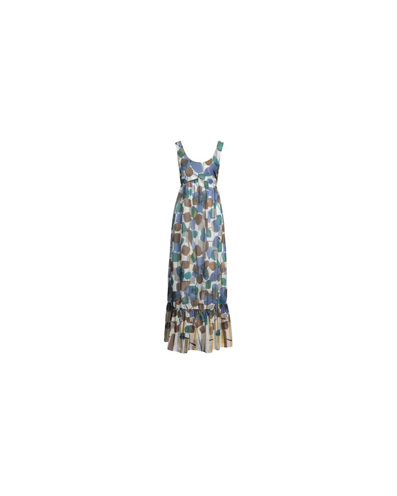 Manila Grace KLEIDER - Maxi-Kleiderauf YOOX.COM Blau