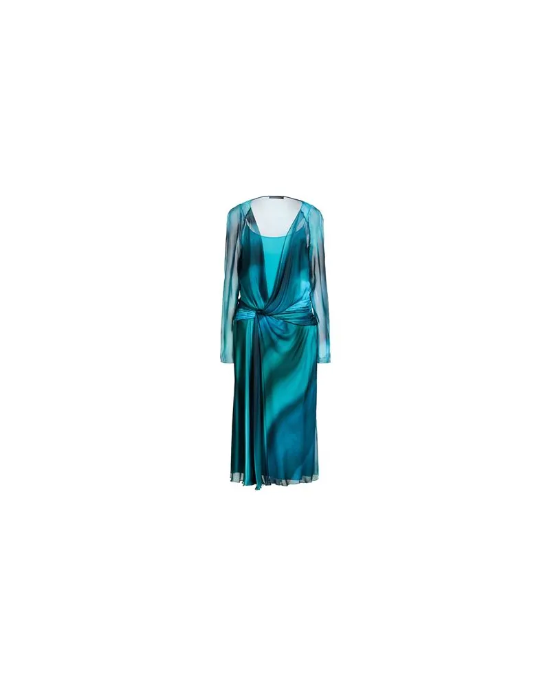 Alberta Ferretti KLEIDER - Midi-Kleiderauf YOOX.COM Azurblau