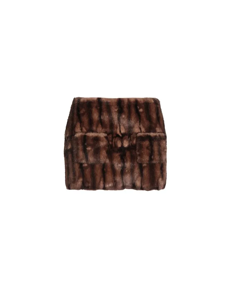 N° 21 HOSEN & RÖCKE - Miniröckeauf YOOX.COM Braun