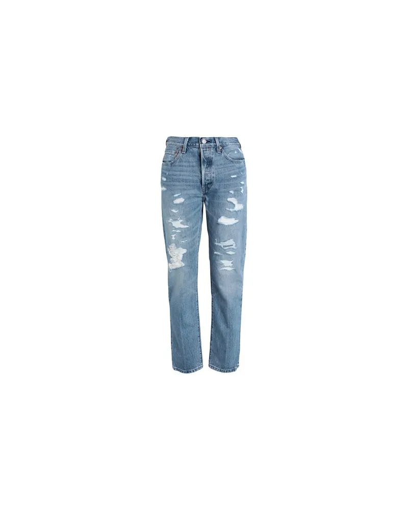 Levi's 501 JEANS FOR WOMEN - WORN IN  - HOSEN & RÖCKE - Jeanshosenauf YOOX.COM Blau