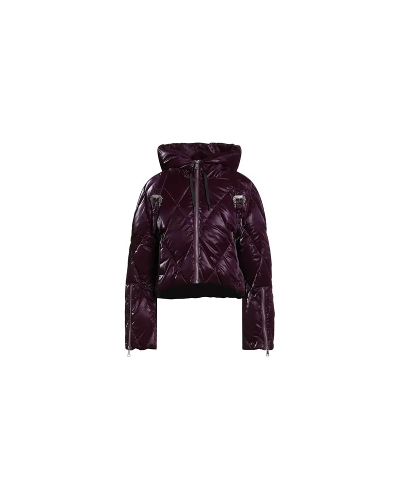 Versace Jeans JACKEN & MÄNTEL - Pufferjacken & Daunenjackenauf YOOX.COM Pflaume