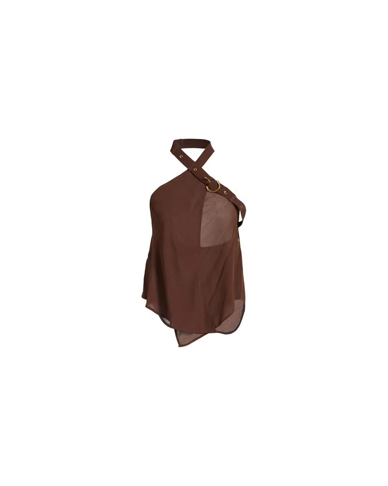 Pinko TOPS - Topsauf YOOX.COM Schokobraun