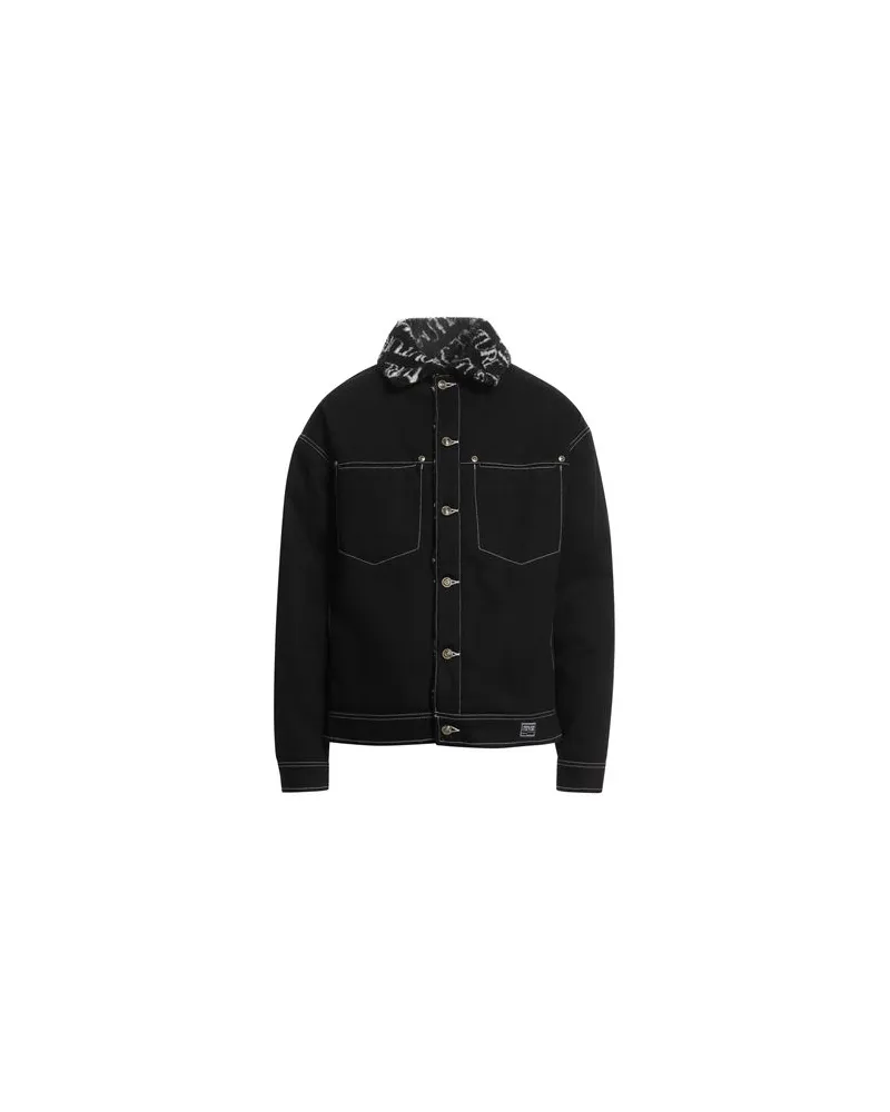 Versace Jeans JACKEN & MÄNTEL - Jeansjacken/Mäntelauf YOOX.COM Schwarz