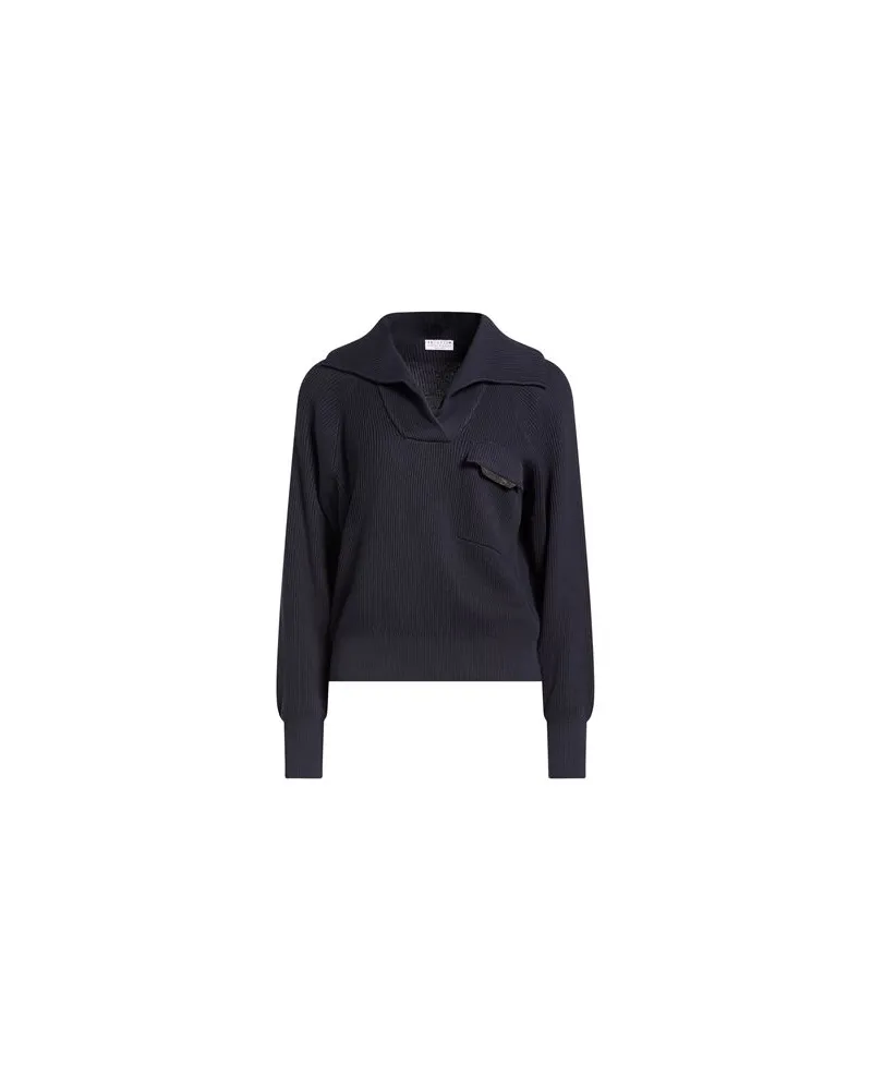 Brunello Cucinelli STRICKWAREN - Pulloverauf YOOX.COM Marineblau