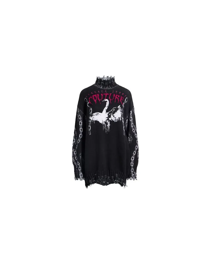 Versace Jeans STRICKWAREN - Rollkragenpulloverauf YOOX.COM Schwarz