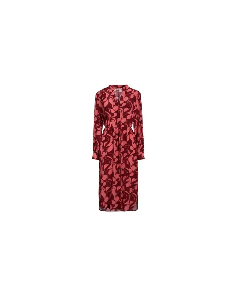 HUGO BOSS KLEIDER - Midi-Kleiderauf YOOX.COM Bordeaux