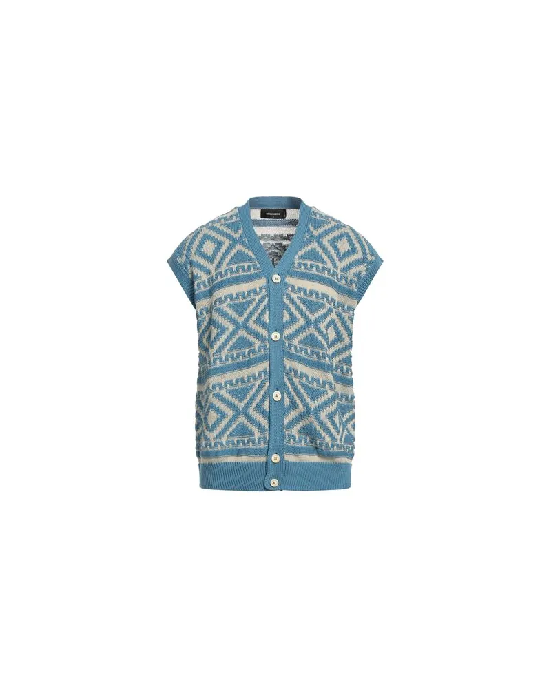 Dsquared2 STRICKWAREN - Strickjackenauf YOOX.COM Blaugrau