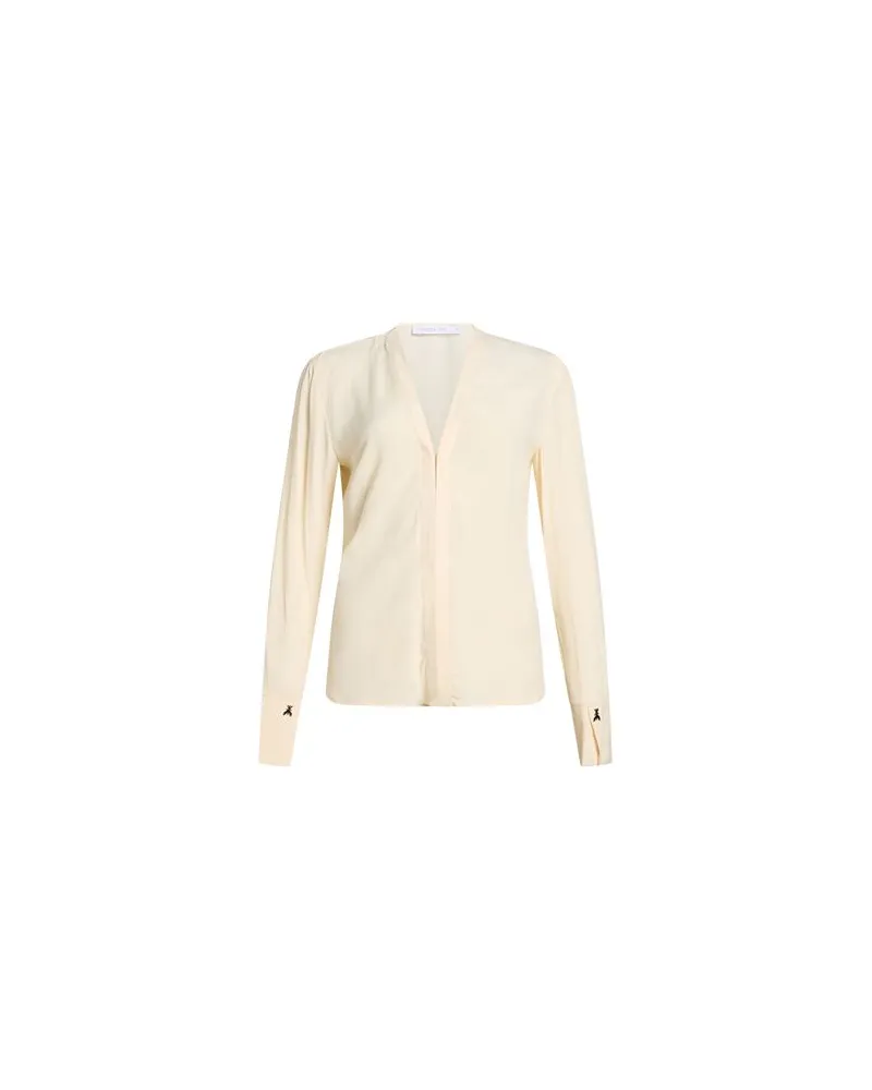 Patrizia Pepe TOPS - Hemdenauf YOOX.COM Cremeweiß