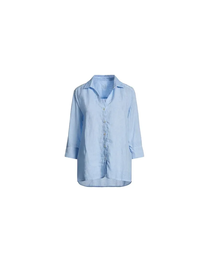 120% Lino TOPS - Hemdenauf YOOX.COM Himmelblau