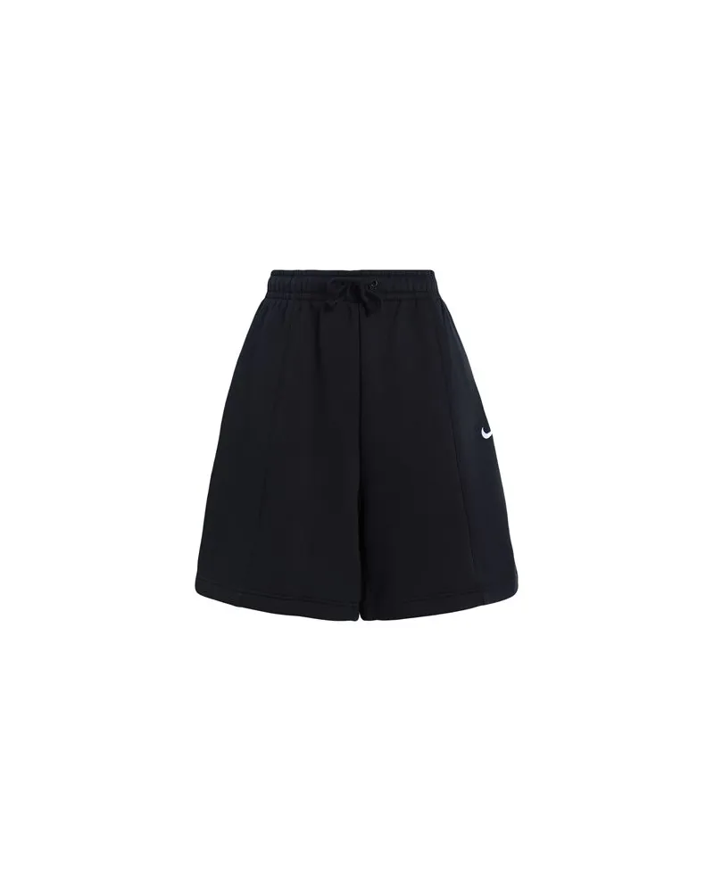 Nike Sportswear Essential Women's Fleece High-Rise Shorts  - HOSEN & RÖCKE - Shorts & Bermudashortsauf YOOX.COM Schwarz