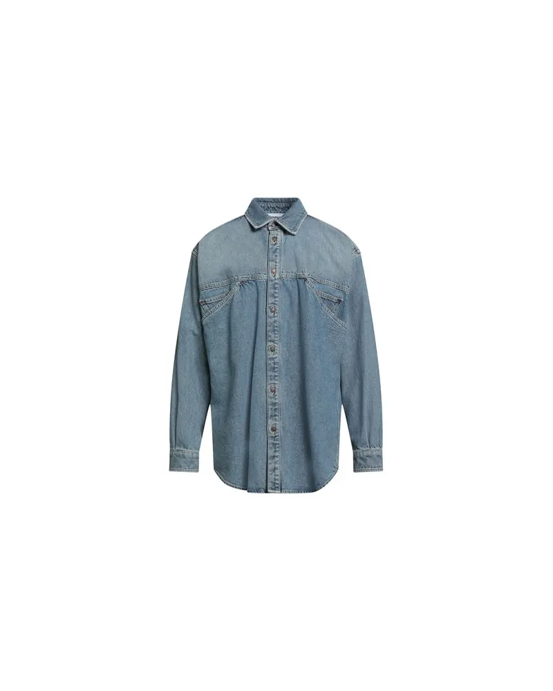 Moschino COUTURE - TOPS - Jeanshemdenauf YOOX.COM Blau