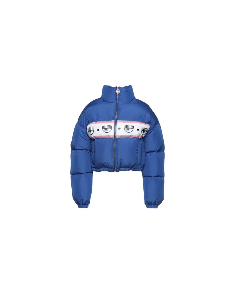 Chiara Ferragni JACKEN & MÄNTEL - Pufferjacken & Daunenjackenauf YOOX.COM Blau
