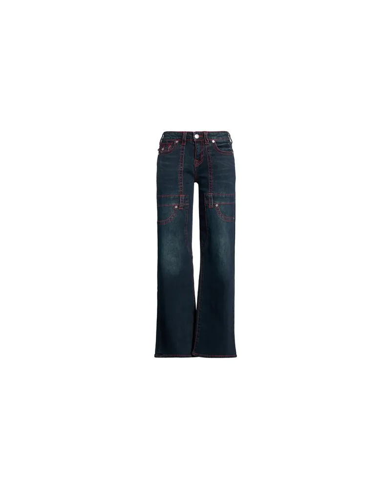 True Religion CARPENTER BOBBI  BIG T  - HOSEN & RÖCKE - Jeanshosenauf YOOX.COM Blau