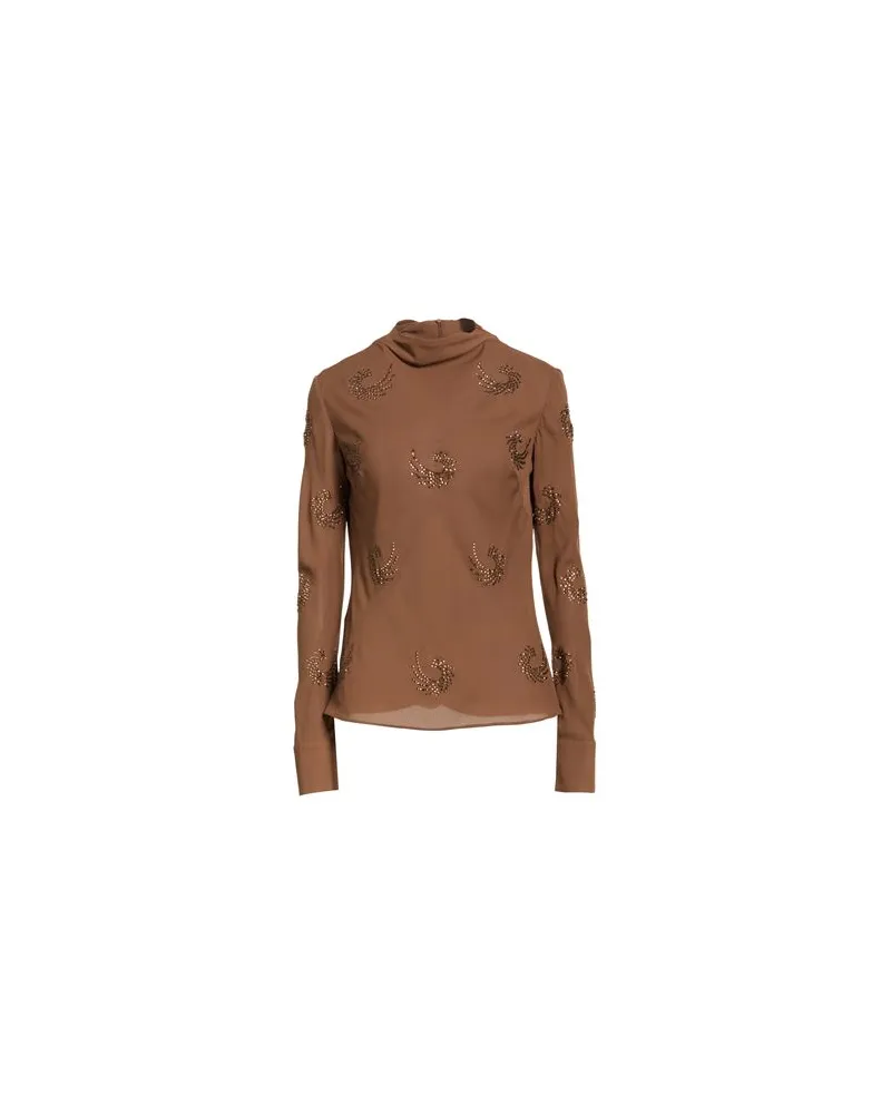 Pinko TOPS - Topsauf YOOX.COM Schokobraun