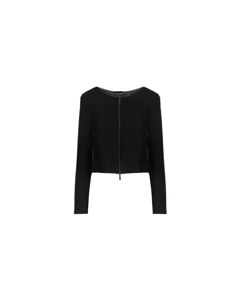 Emporio Armani STRICKWAREN - Strickjackenauf YOOX.COM Schwarz