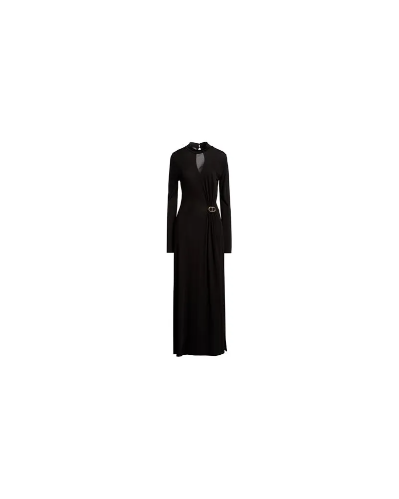Twin-Set KLEIDER - Maxi-Kleiderauf YOOX.COM Schwarz
