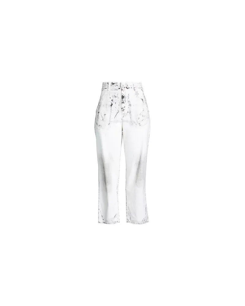 Moschino COUTURE - HOSEN & RÖCKE - Jeanshosenauf YOOX.COM Weiß