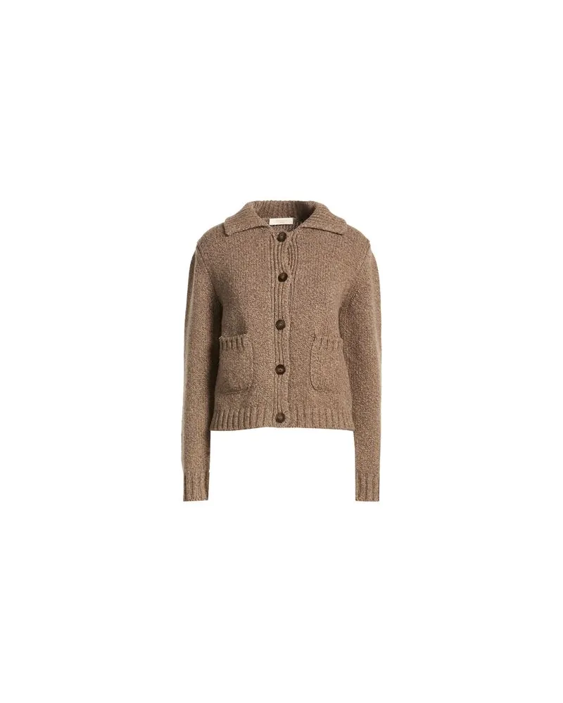 Slowear BY  - STRICKWAREN - Strickjackenauf YOOX.COM Hellbraun