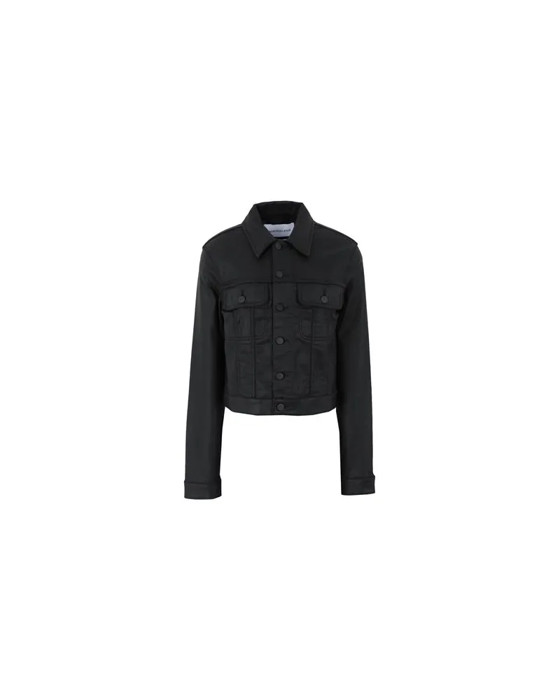 Calvin Klein CROPPED 90S DENIM JACKET - JACKEN & MÄNTEL - Jeansjacken/Mäntelauf YOOX.COM Schwarz