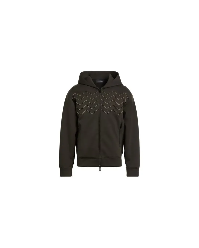 Emporio Armani TOPS - Sweatshirtsauf YOOX.COM Militärgrün