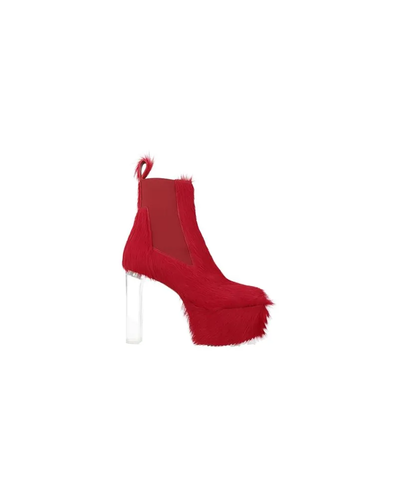 Rick Owens SCHUHE - Stiefelettenauf YOOX.COM Rot