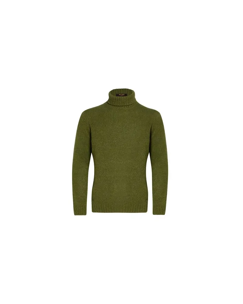 MOORER STRICKWAREN - Rollkragenpulloverauf YOOX.COM Militärgrün