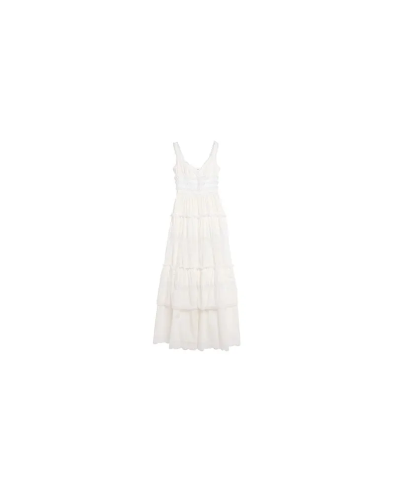 Dolce & Gabbana KLEIDER - Maxi-Kleiderauf YOOX.COM Weiß