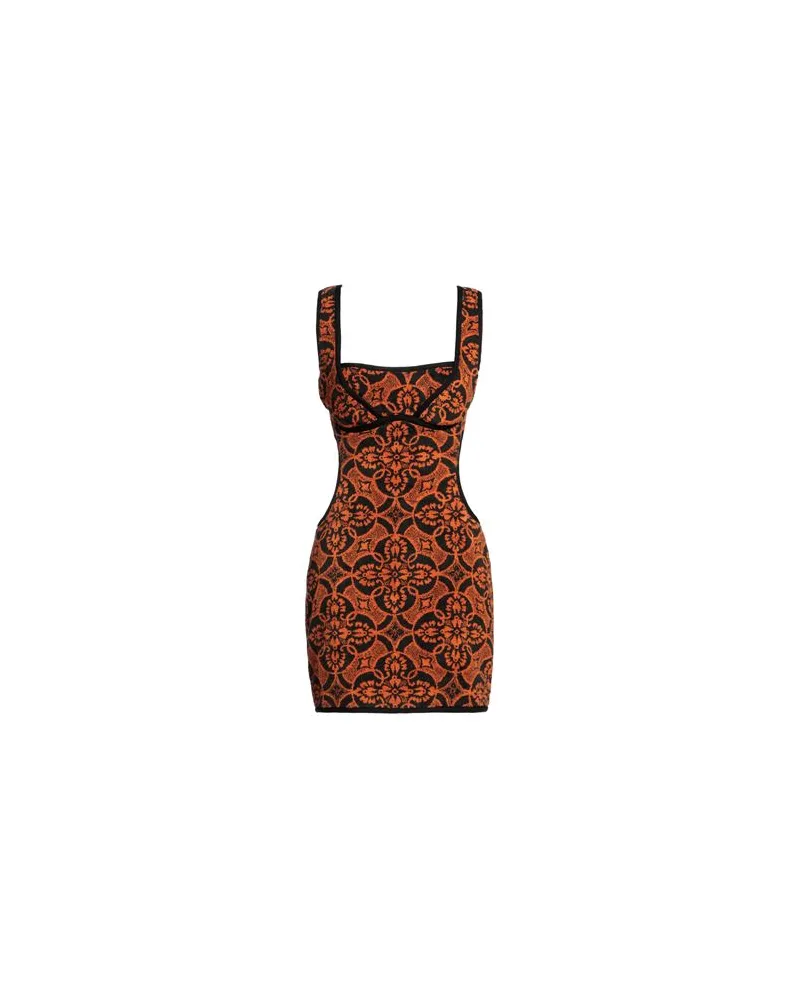 Marine Serre KLEIDER - Mini-Kleiderauf YOOX.COM Orange